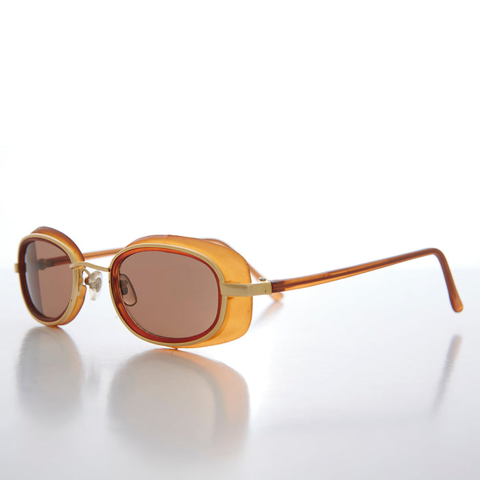 SUNGLASS MUSEUM Small Goggle Side Shield 90s Vintage Sunglass - Mythic