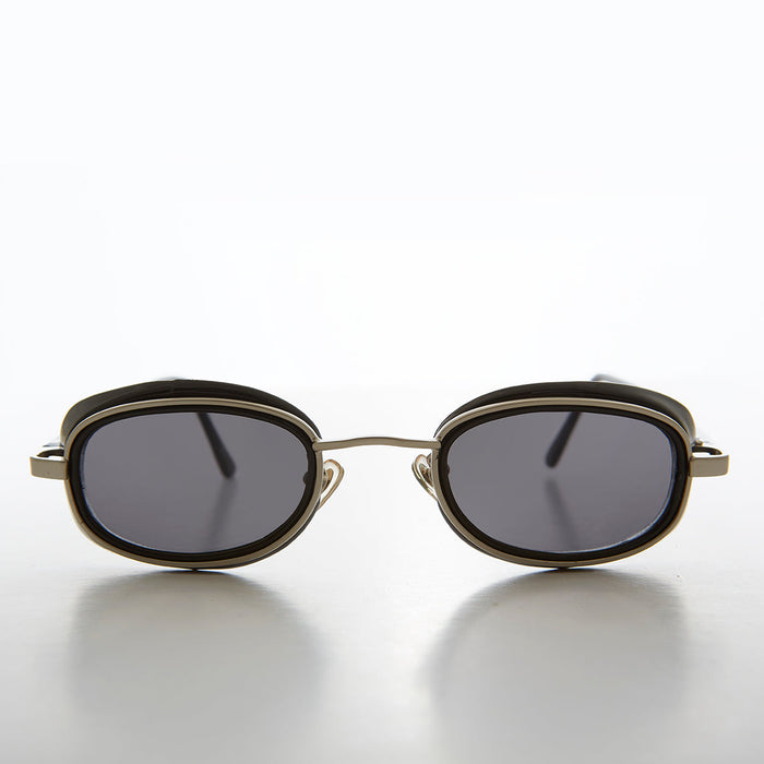 SUNGLASS MUSEUM Small Goggle Side Shield 90s Vintage Sunglass - Mythic