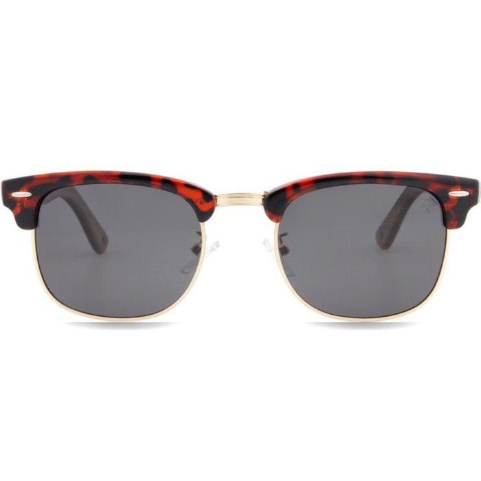 Malcolm Tortoise Walnut Clubmaster Sunglasses | Joycoast