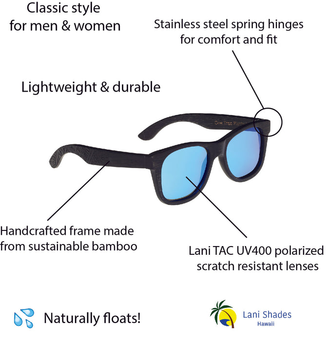 image of sunglasses model Lani Shades Hawaii Ohe Mana