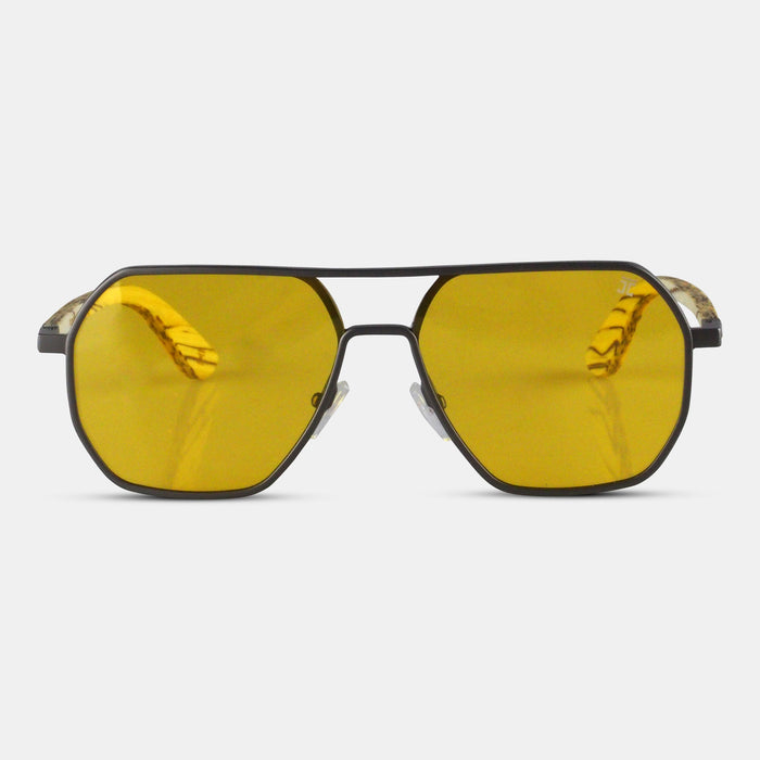 Maverick Hexagon Wooden Sunglasses | Polarized | Joycoast