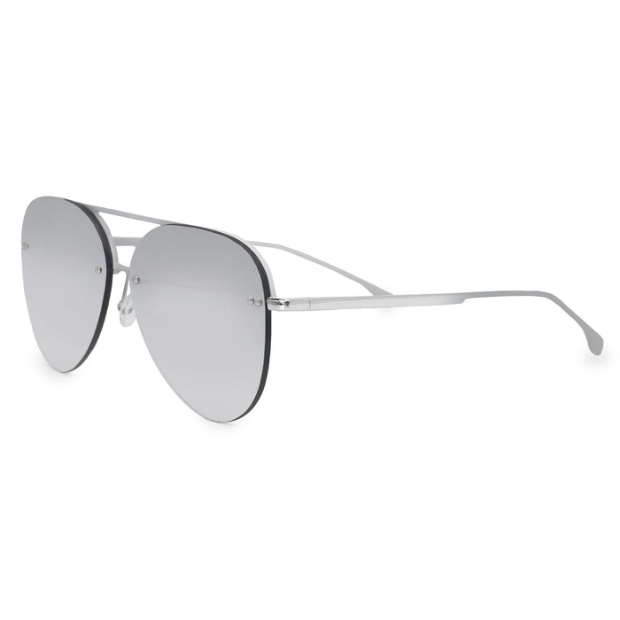 TOPFOXX Sunglasses Smaller Megan 2 - Silver Metal Aviator Sunglasses