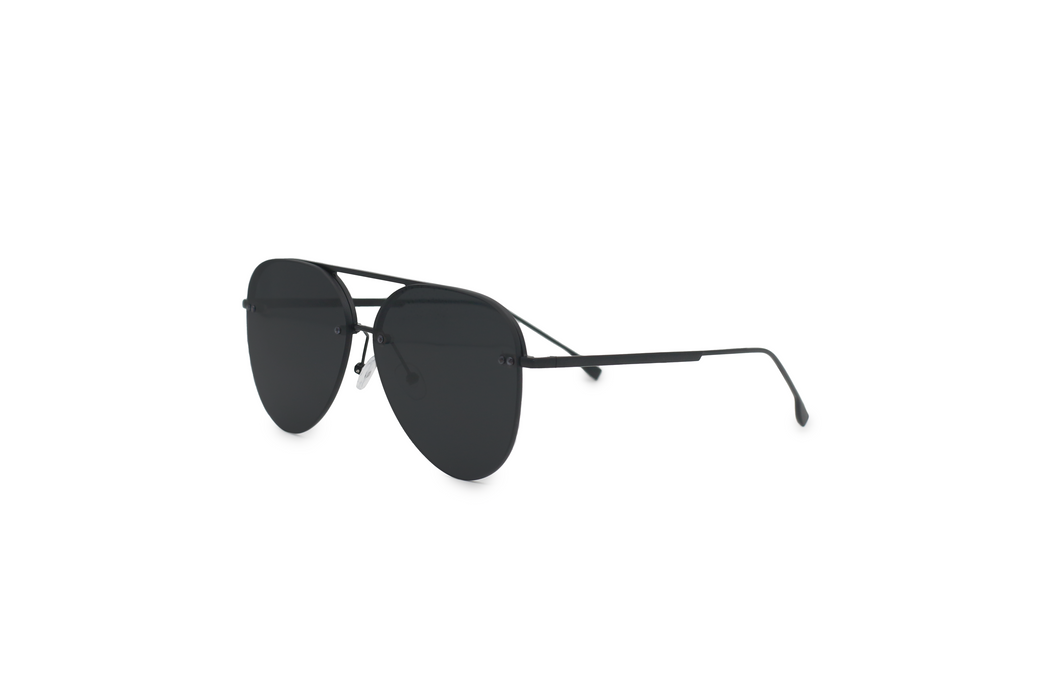 TOPFOXX Smaller Megan 2 Jet Black- Aviator Sunglasses - Product image
