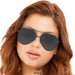 TOPFOXX Smaller Megan 2 Jet Black- Aviator Sunglasses - Product image