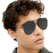 TOPFOXX Smaller Megan 2 Jet Black- Aviator Sunglasses - Product image