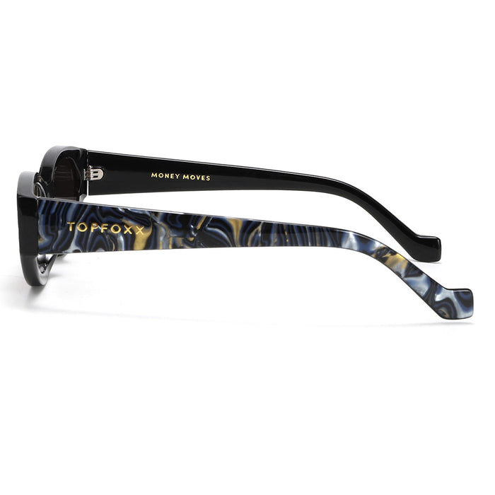 TOPFOXX Sunglasses Kat x Money Moves - Dark Blue