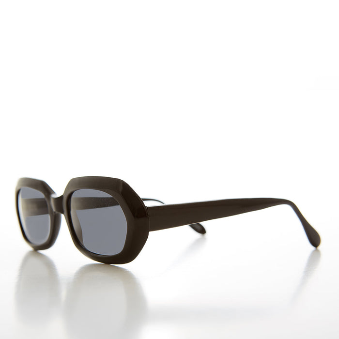 SUNGLASS MUSEUM Hexagon Mod Vintage Sunglass - Nadine