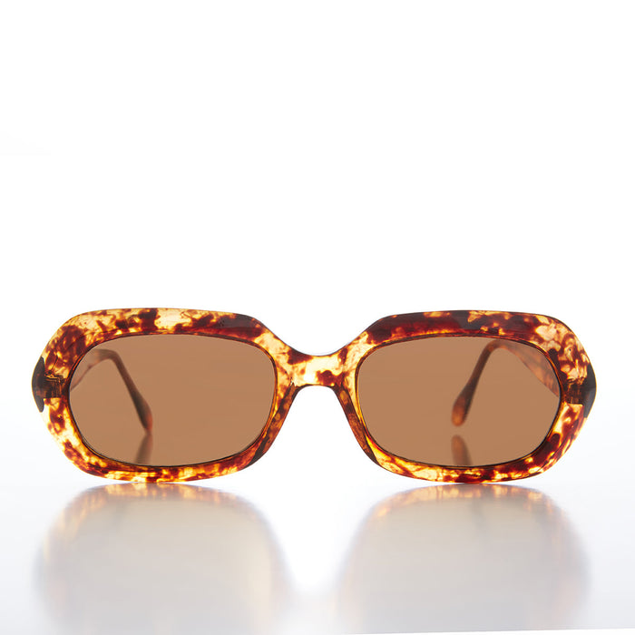 SUNGLASS MUSEUM Hexagon Mod Vintage Sunglass - Nadine