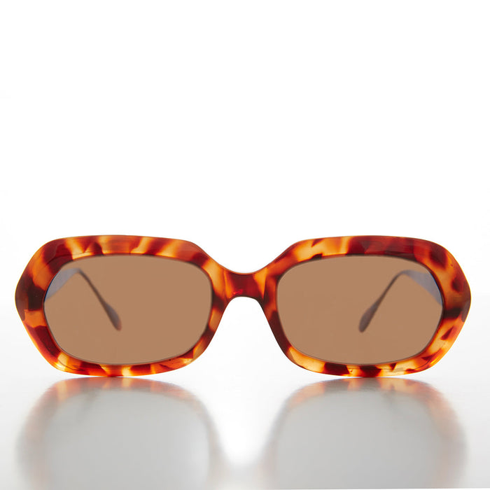 SUNGLASS MUSEUM Hexagon Mod Vintage Sunglass - Nadine