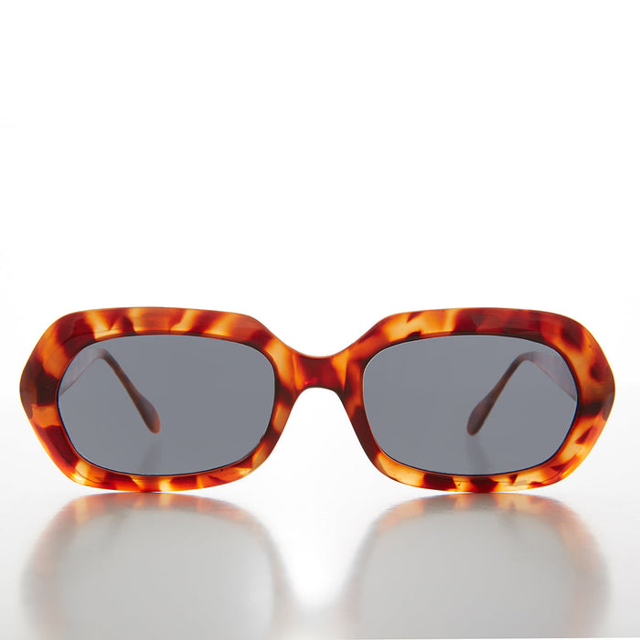 SUNGLASS MUSEUM Hexagon Mod Vintage Sunglass - Nadine