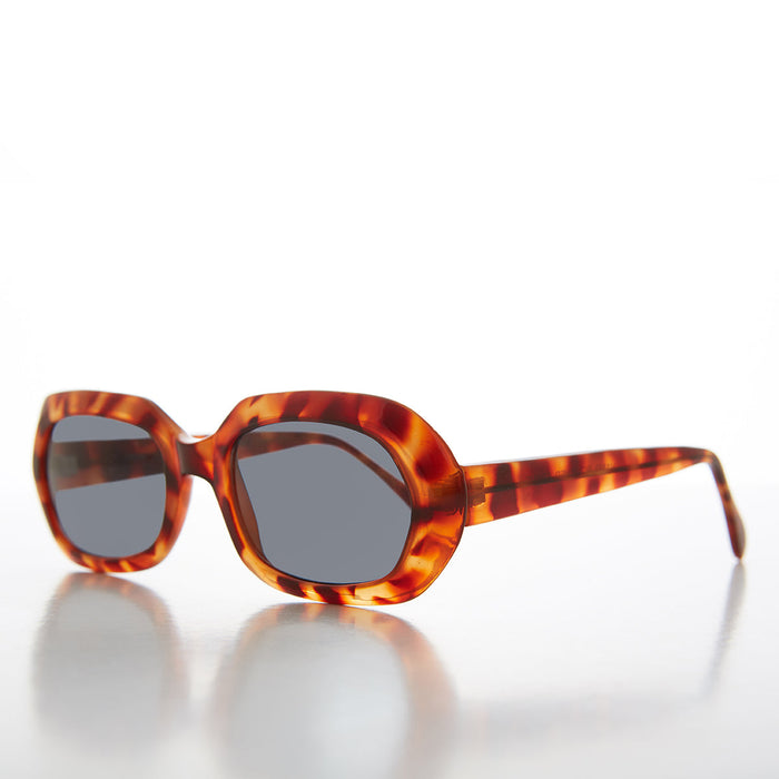 SUNGLASS MUSEUM Hexagon Mod Vintage Sunglass - Nadine