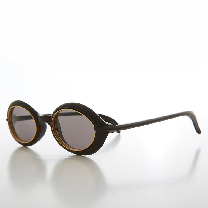 SUNGLASS MUSEUM Small Oval Sci-Fi Vintage Sunglass - Nano