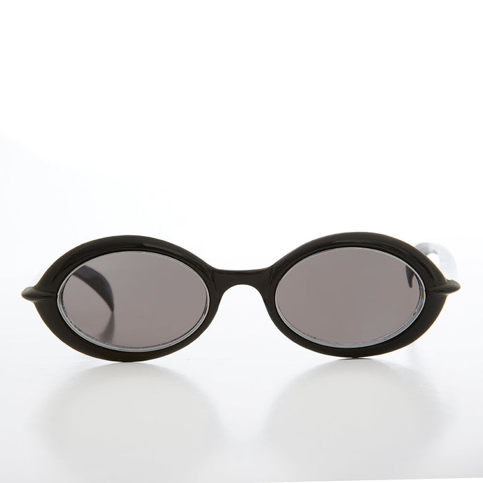 SUNGLASS MUSEUM Small Oval Sci-Fi Vintage Sunglass - Nano
