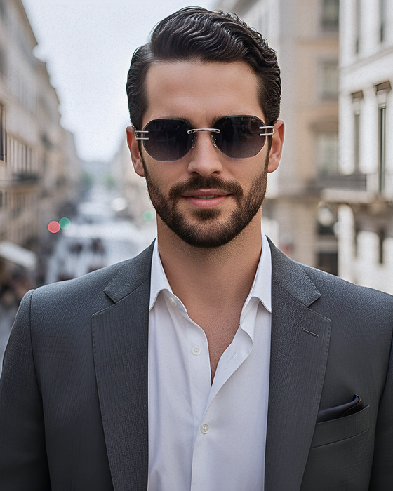 COSSINO Emil Metal Frameless Sunglasses