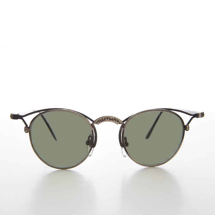 SUNGLASS MUSEUM Small Round Elaborate Vintage Sunglasses - Nicky