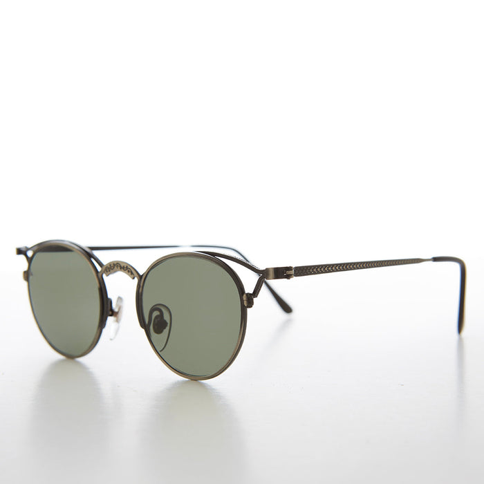 SUNGLASS MUSEUM Small Round Elaborate Vintage Sunglasses - Nicky