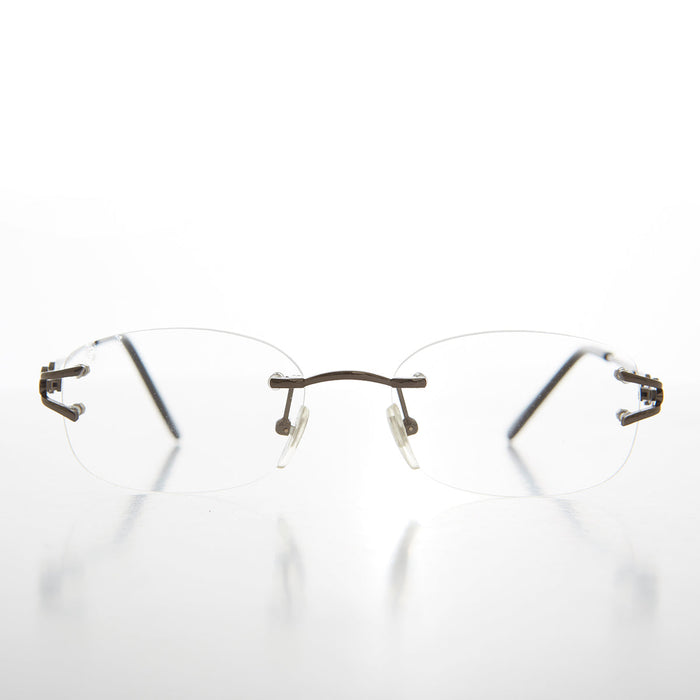 SUNGLASS MUSEUM Rimless Readers with Metal Temples - Nicky