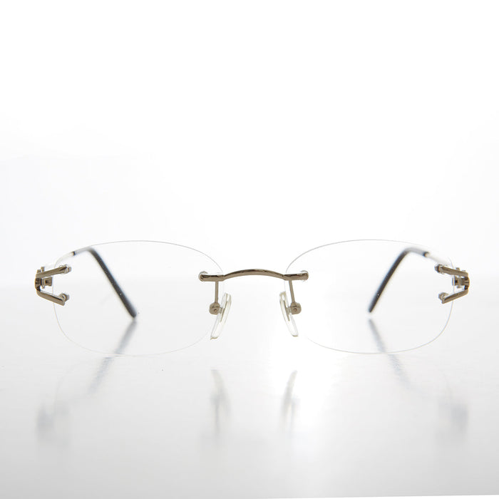 SUNGLASS MUSEUM Rimless Readers with Metal Temples - Nicky