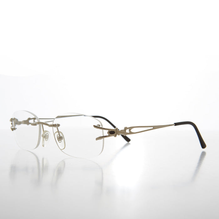 SUNGLASS MUSEUM Rimless Readers with Metal Temples - Nicky