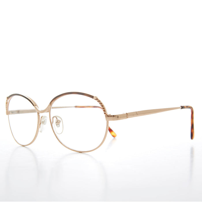 SUNGLASS MUSEUM Gold Round Women's Readers - Nichole - Product image