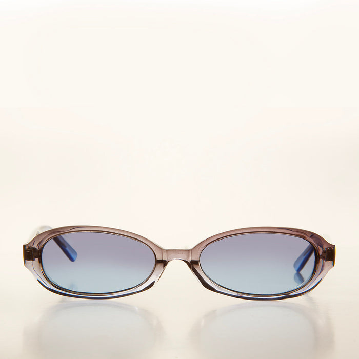 90s Micro Oval Sunglass with Colorful Frame - Nico