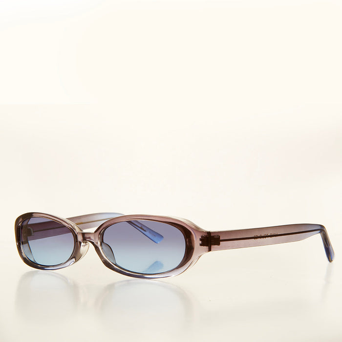 90s Micro Oval Sunglass with Colorful Frame - Nico