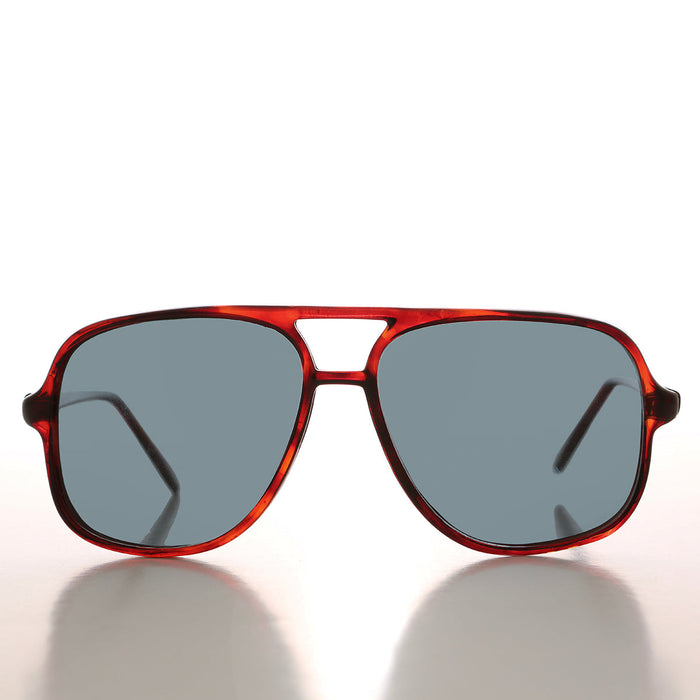 80s Square Aviator Polarized Glass Lens - Nielsen