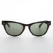 SUNGLASS MUSEUM Horn Rim Rectangular Vintage Sunglass with Glass Lens - Norma Jean - Product image