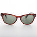 SUNGLASS MUSEUM Horn Rim Rectangular Vintage Sunglass with Glass Lens - Norma Jean - Product image