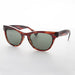 SUNGLASS MUSEUM Horn Rim Rectangular Vintage Sunglass with Glass Lens - Norma Jean - Product image