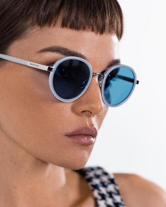 SAINT OWEN Sunglasses RIVER Steel Blue | Silver