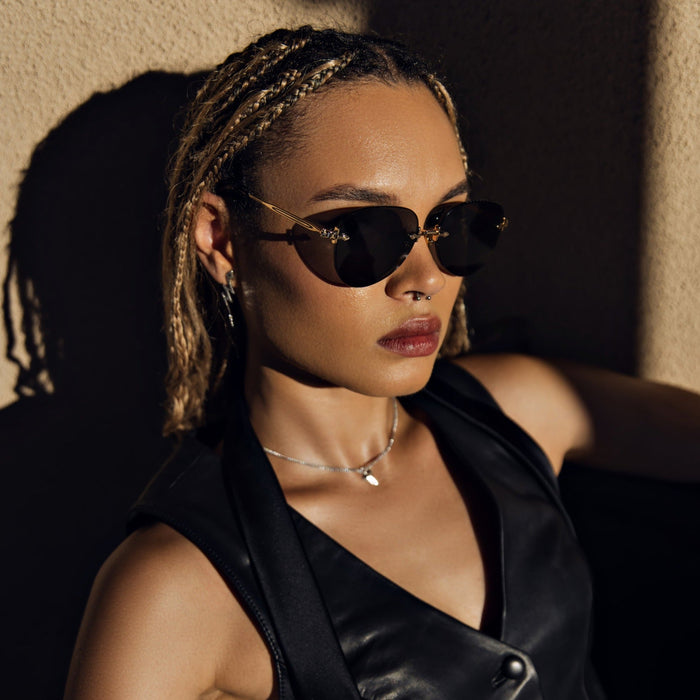 image of sunglasses model SAINT OWEN SAINT OWEN Sunglasses FOREVER Gold | Grey