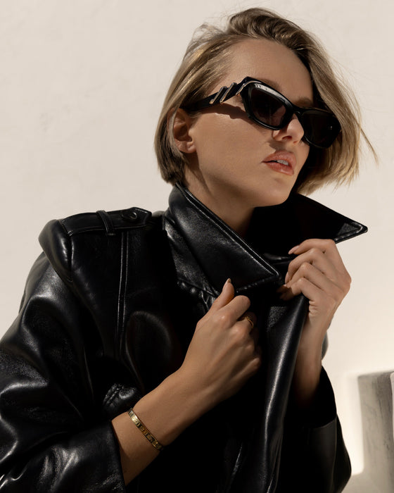 SAINT OWEN Sunglasses MEDUSA black | grey