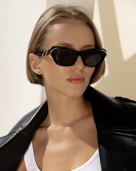 SAINT OWEN Sunglasses MEDUSA black | grey