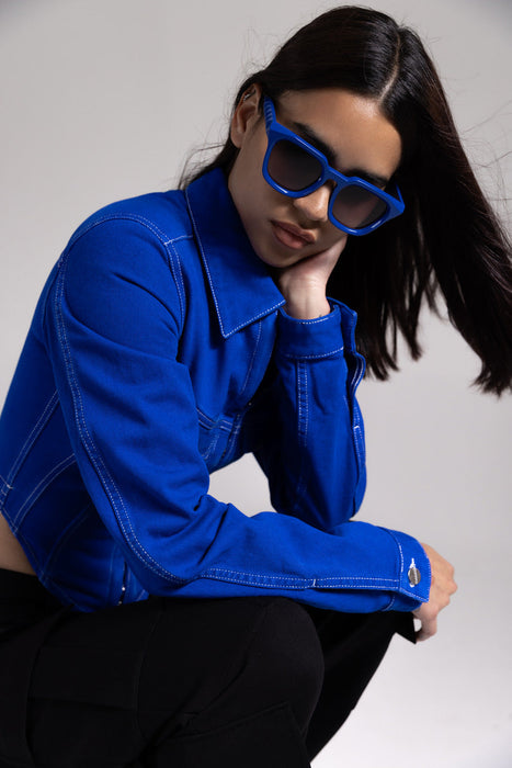 SAINT OWEN Sunglasses RENEGADE Royal Blue | Grey