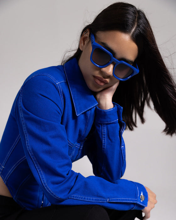 SAINT OWEN Sunglasses RENEGADE Royal Blue | Grey