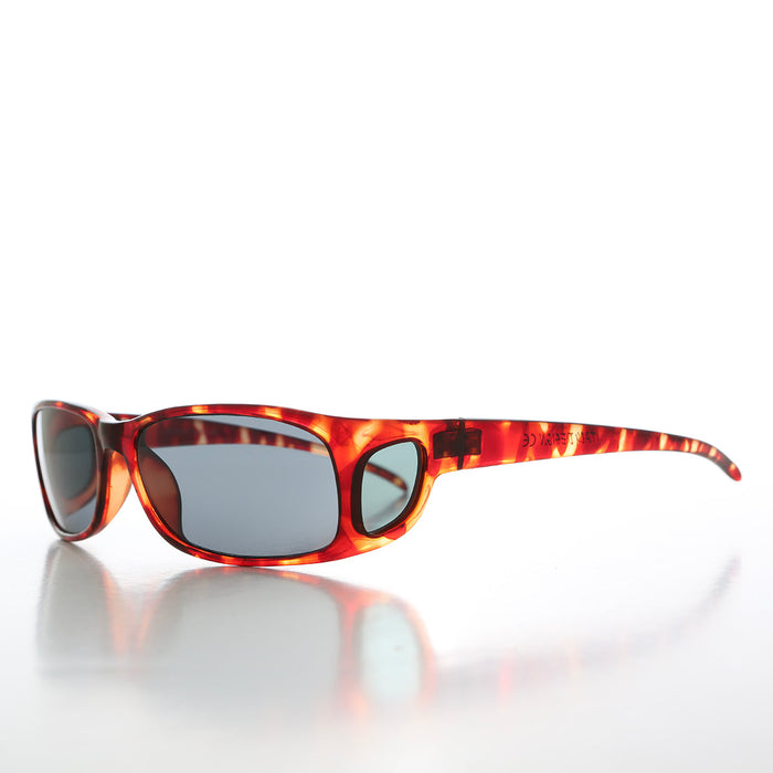 SUNGLASS MUSEUM 90s Sleek Wrap Sunglasses with Side Shields - Olympic