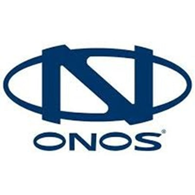 ONOS logo in blue on a white background