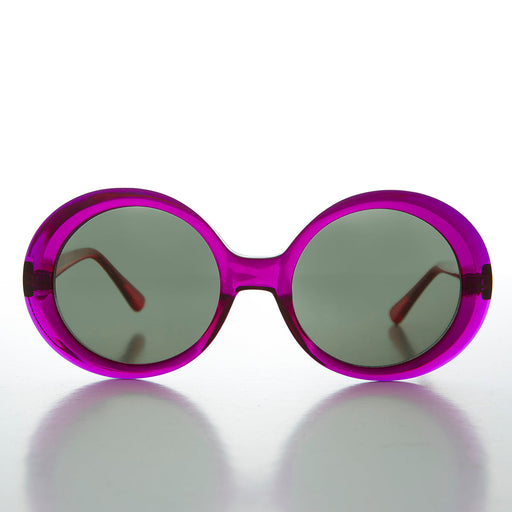image of sunglasses model SUNGLASS MUSEUM Oversized Round Mod Vintage Sunglass - Opal