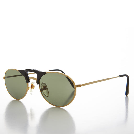 image of sunglasses model SUNGLASS MUSEUM Small Oval Combination Frame Vintage Sunglasses -  Orpheus
