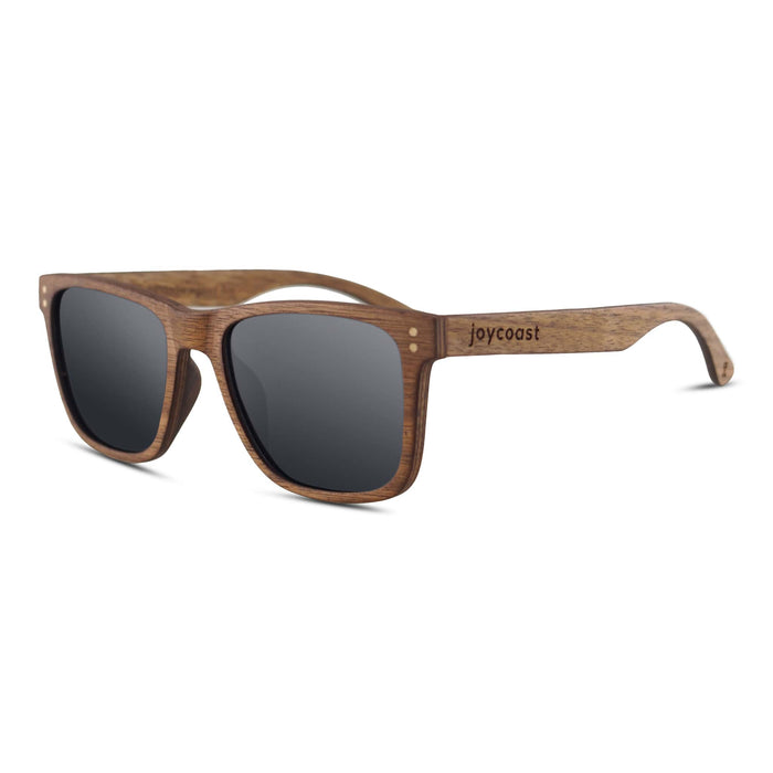 Walnut Wooden Wayfinder Sunglasses | Polarized UV400 | Joycoast