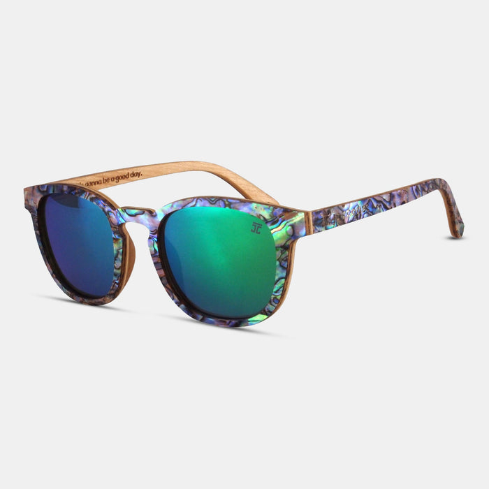 Aqua Wave Abalone Square Sunglasses | Women's | Joycoast