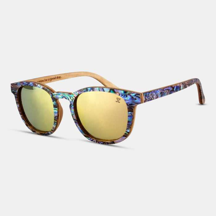 Aqua Wave Abalone Square Sunglasses | Women's | Joycoast