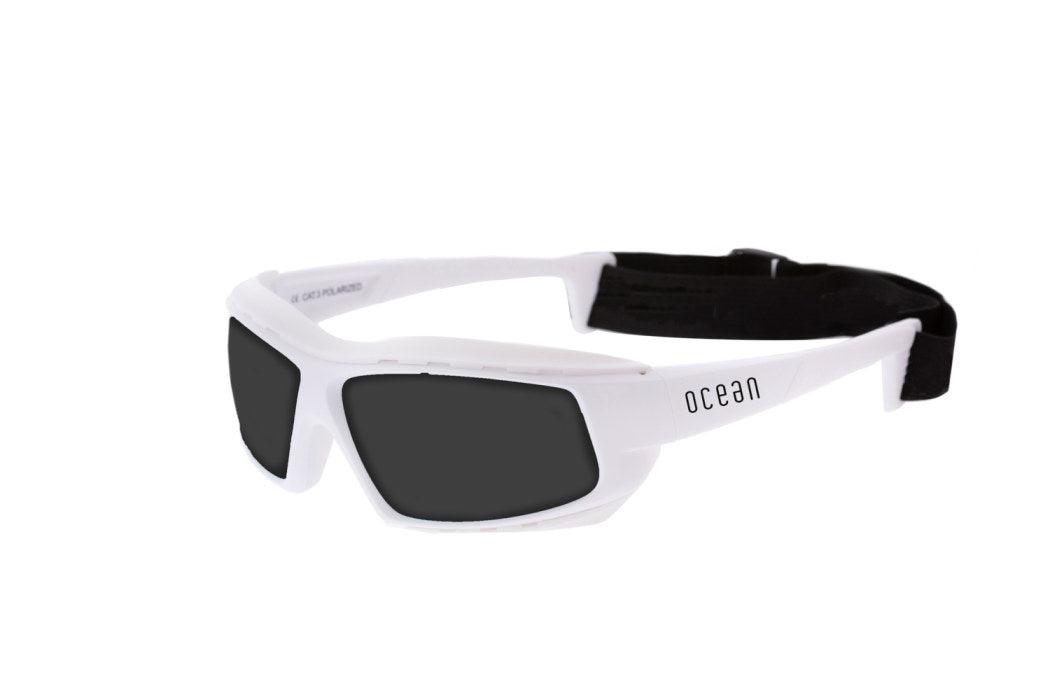 sunglasses ocean paros unisex water sports polarized full frame goggle wrap kitesurf KRN glasses G211.3 Matte Black  Green