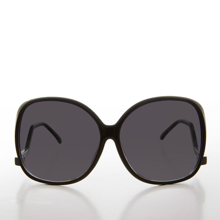 SUNGLASS MUSEUM Oversized Women's Drop Temple Sunglass - Paulina