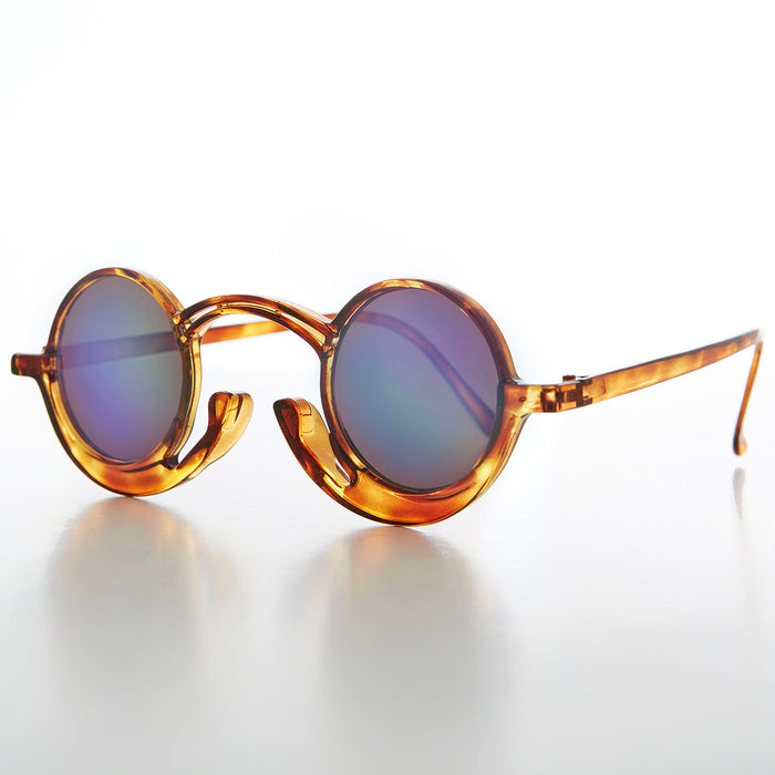 image of sunglasses model SUNGLASS MUSEUM SUNGLASS MUSEUM Funky Round Unique Steampunk Sunglasses - Pepe