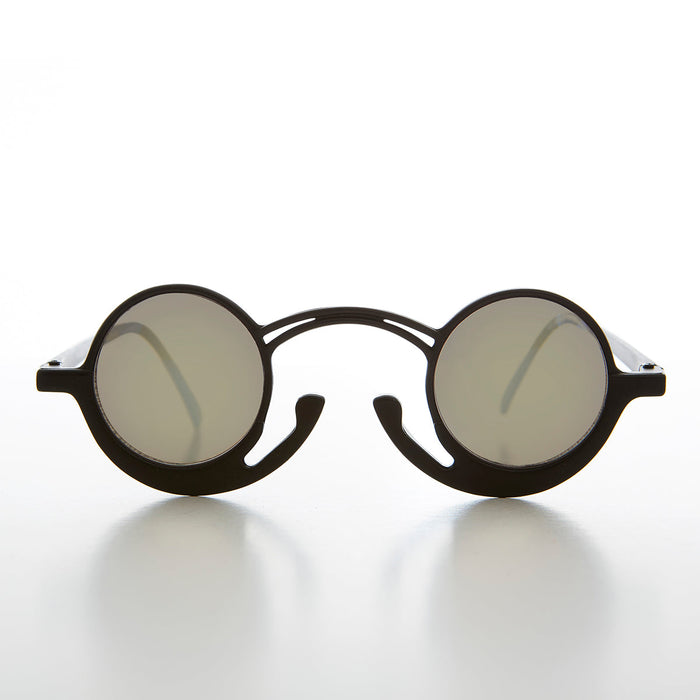 SUNGLASS MUSEUM Funky Round Unique Steampunk Sunglasses - Pepe