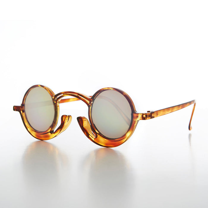 image of sunglasses model SUNGLASS MUSEUM SUNGLASS MUSEUM Funky Round Unique Steampunk Sunglasses - Pepe