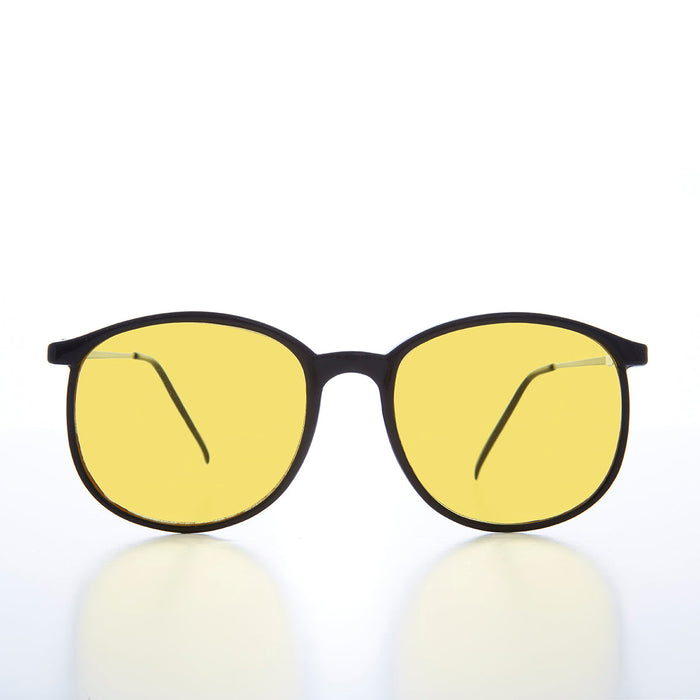 Yellow Lens Large Schoolboy Vintage Sunglass - PJ