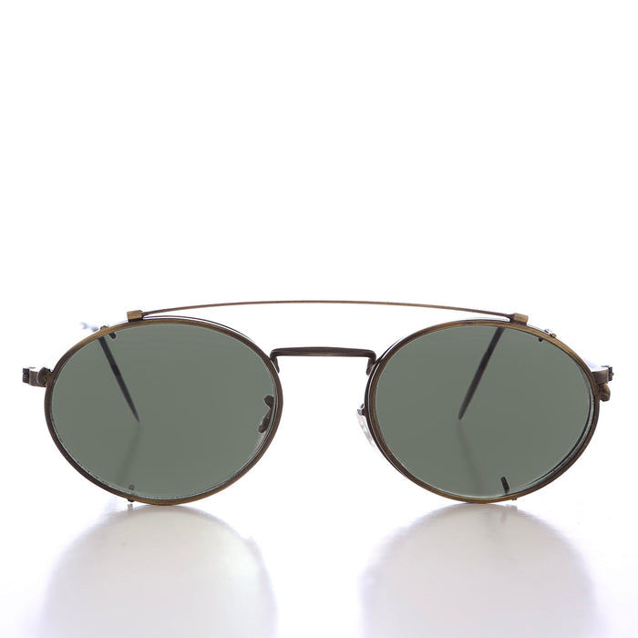 SUNGLASS MUSEUM Oval Clip On Sunglasses - Purdue